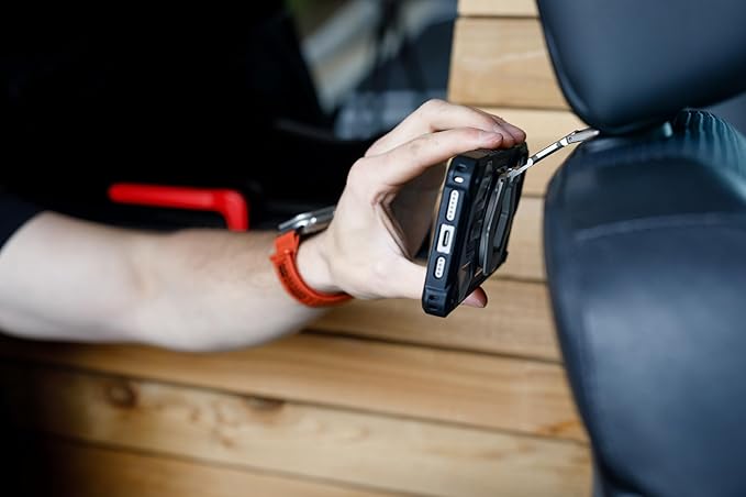 URBAN ARMOR GEAR UAG Magnetic Ring Stand Compatible with MagSafe Magnet, Removable Metal Finger Ring Grip 360 Rotation Adjustable Kickstand for iPhone 17, Galaxy S25, Mallard/Bright Blue