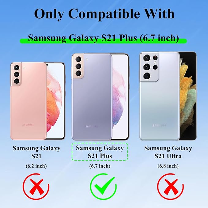 Fiyart Designed for Samsung Galaxy S21 Plus Case Matte Flowers Design Compatible with MagSafe Wireless Charging,Cute Floral Anti-Scratch Translucent Phone Cover for Women Girls 6.7"-Black