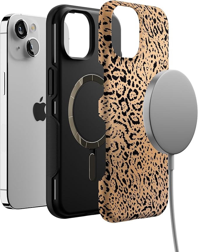 Casely iPhone 14 Case | Born to Be Wild | Jaguar Print | Compatible with MagSafe | Bold Protective Design