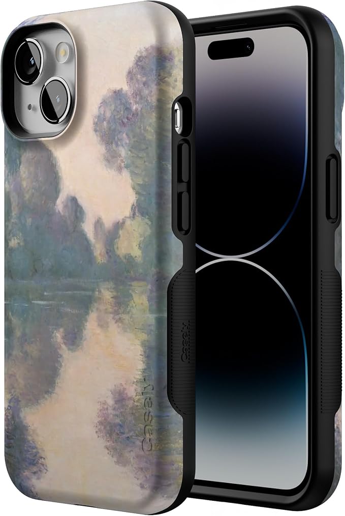 Casely iPhone 14 Case | Monet’s Morning | The Met Museum Collection | Compatible with MagSafe | Bold Protective Design