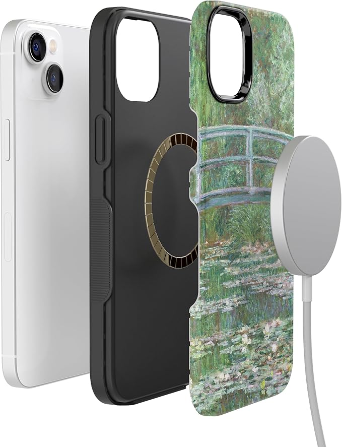 Casely iPhone 14 Case | Monet’s Bridge | The Met Museum Phone | Compatible with MagSafe | Bold Protective Design