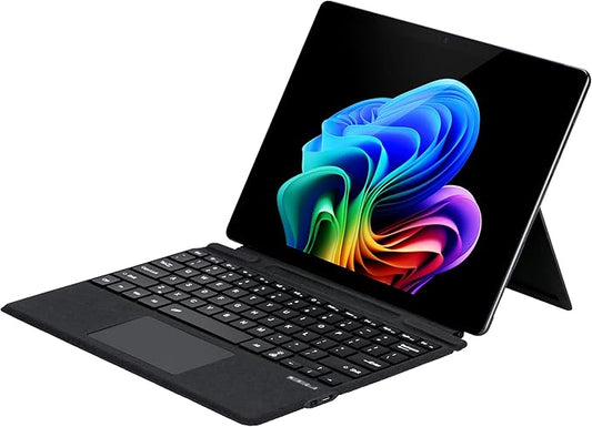 mobee Type Cover for Microsoft Surface Pro 13 inch, Compatible with Surface Pro 13"(11th Edition) / Pro 11 / Pro 10 / Pro 9 / Pro 8 / Pro X, Slim Keyboard with Trackpad Mouse, Backlit, & Pen Holder