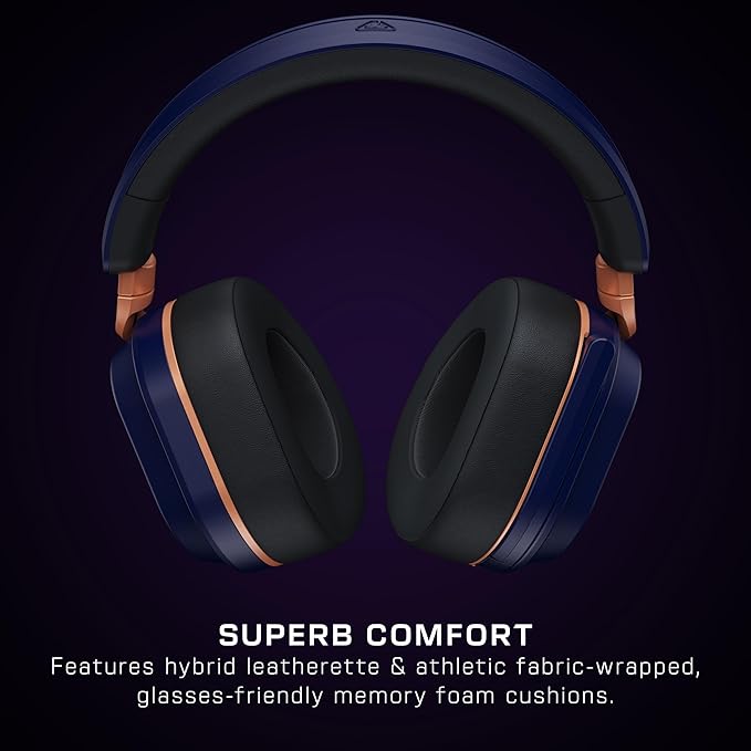 Turtle Beach Stealth 700 Gen 3 Wireless Multiplatform Amplified Gaming Headset for Xbox Series X|S, Xbox One, PC, PS5, Mobile – 60mm Drivers, AI Noise-Cancelling Mic, Bluetooth, 80-Hr Battery – Cobalt