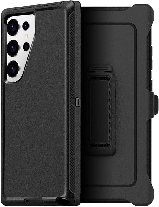 AICase Belt-Clip Holster Case for Samsung Galaxy S25 Ultra 6.9",Heavy Duty Drop Protection Full Body Rugged Shockproof/Drop Proof/DustProof Military Grade Tough Durable Cover for S25 Ultra 2025