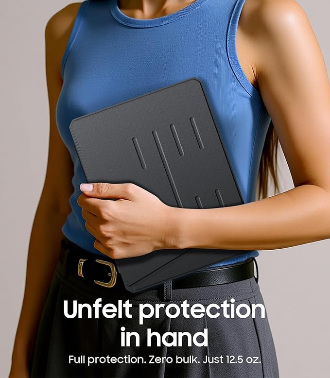 Fintie Vertical Stand Case for iPad (A16) 11th Generation 11 Inch (2025), iPad 10th Generation 10.9 Inch (2022), Multi-Angle Viewing Clear Cover with Pencil Holder, Magnetic Ultra-Stable, Black