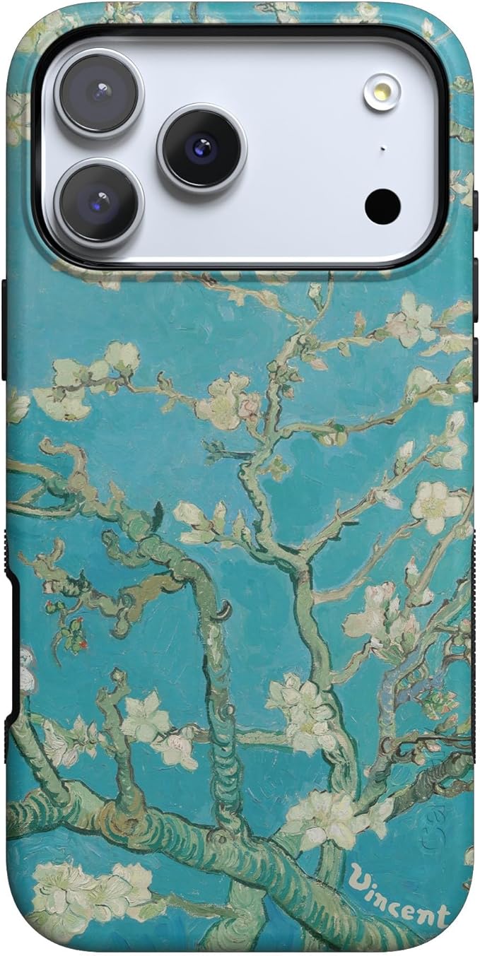 Casely iPhone 17 Pro Case | Van Gogh | Almond Blossom Floral | Compatible with MagSafe | Bold Protective Design
