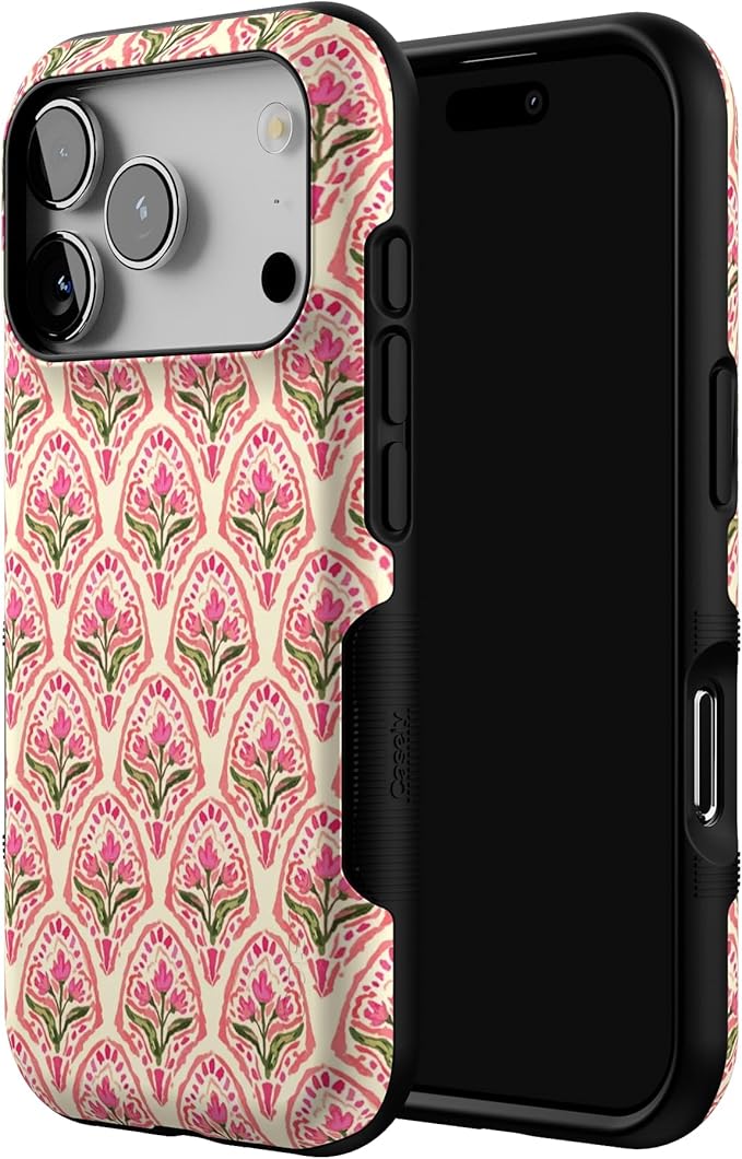 Casely iPhone 17 Pro Case | Tulip Tapestry | Jenna Palek x Casely | Bold Protective Design | Compatible with MagSafe