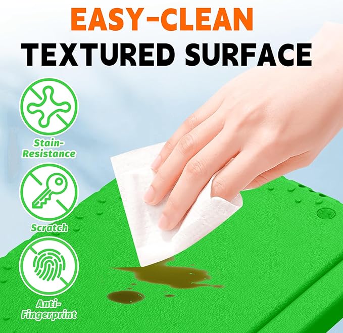 for Lenovo Tab M11 Case with Rotating Handle Stand, New Kids Heavy Duty Shockproof Cover for Lenovo Tab M11/Tab K11 LTE 11" 2024, Green