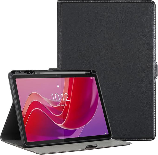 for Lenovo Tab M11 Case with Pen Holder,Ultra Slim Magnetic Cover for Lenovo Tab K11 LTE Tablet Case Kids, Black