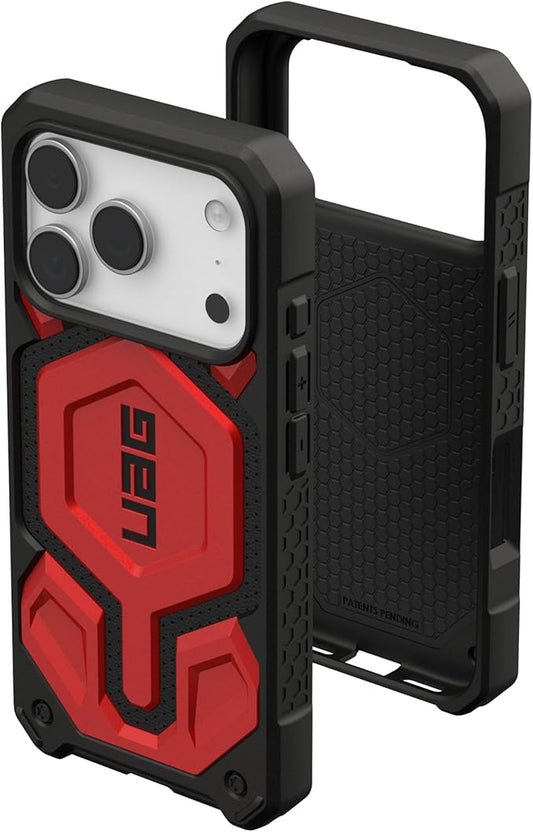 URBAN ARMOR GEAR UAG Designed for iPhone 17 Pro Case Monarch Pro - Compatible with MagSafe Military Grade Protective Cover, Crimson