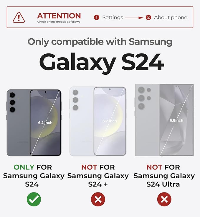 Dexnor for Samsung Galaxy S24 Case with Built-in Slide Camera Cover & Screen Protector & Kickstand, Heavy-Duty Shockproof Rugged Case Full-Body Bumper Protective Cover for Galaxy S24 (2024),Navy Blue