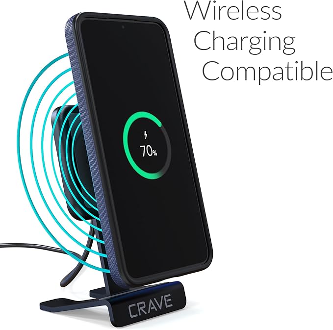 Crave Dual Guard for Samsung Galaxy S24 Case, Shockproof Protection Dual Layer Case for Samsung Galaxy S24 - Navy