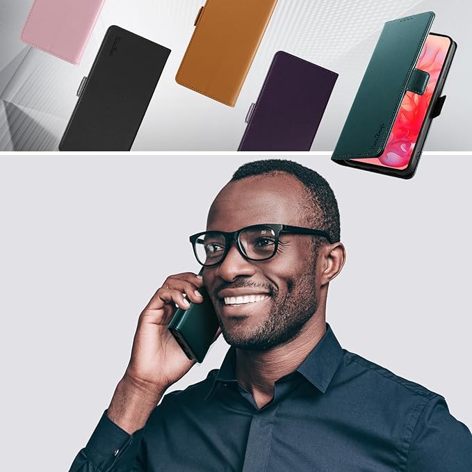 Wallet Flip Case for Moto G Stylus 5G (2024) - [RFID Blocking] Luxury PU Leather Card Holder Magnetic Phone Cover with Kickstand,Shockproof Protective Case,Green