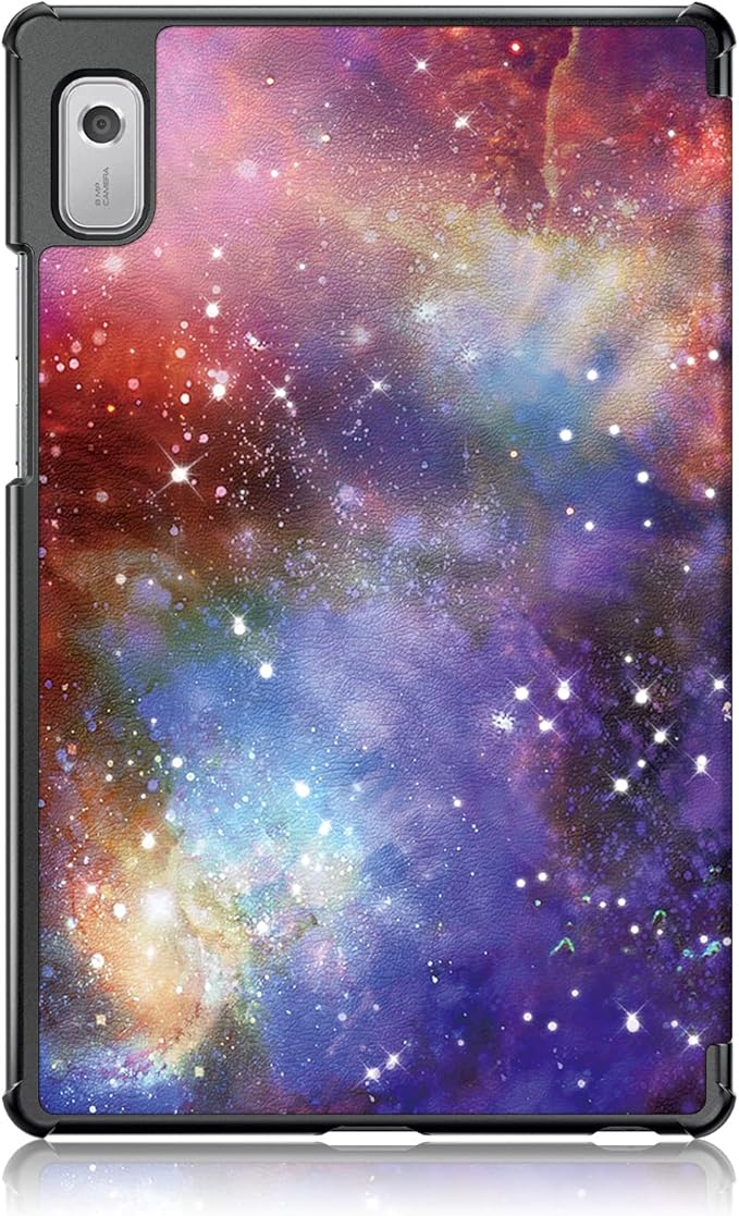 Epicgadget Case for Nook 9" Lenovo Tablet (2024) / Lenovo Tab M9 (TB-310FU, 2023 Released) 9 Inch Display Tablet - Slim Lightweight Trifold Shell Stand Cover Case + 1 Random Stylus (Galaxy)