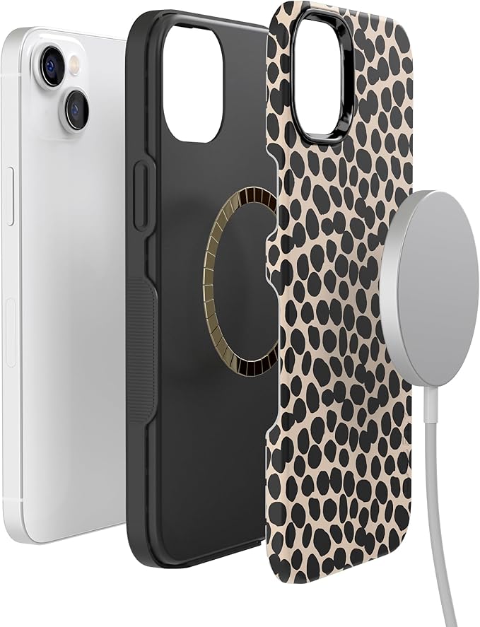 Casely iPhone 14 Case | Lost in Spots | Cheetah Print | Compatible with MagSafe | Bold Protective Design