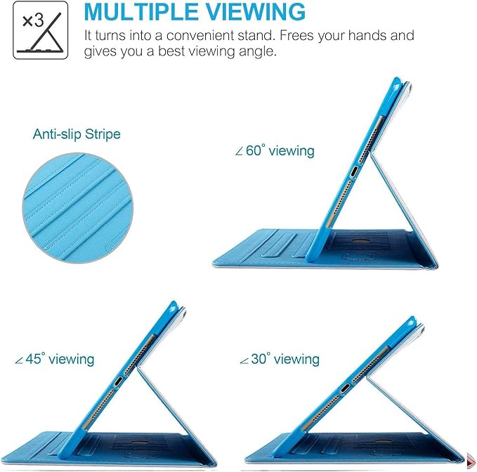 DTangLsm Case for Samsung Galaxy Tab A9 Plus/ A9+ 11 inch 2023 (SM-X210/X216/X218) Multi-Angles Viewing PU Leather Folio Stand Cover for Galaxy Tab A9+ Case with Pencil Holder, Purple Marble