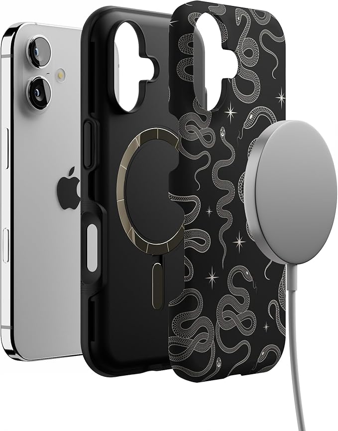 Casely iPhone 17 Case | We're Ready for It | Black Serpent | Bold Protective Design | Compatible with MagSafe
