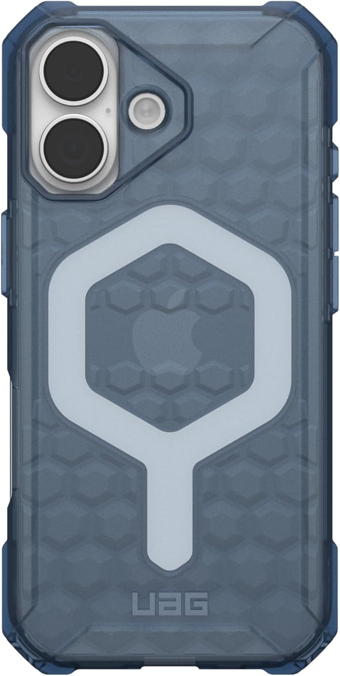URBAN ARMOR GEAR UAG Designed for iPhone 17 Case Essential Armor - Compatible with MagSafe Translucent Military Grade Protective Cover, Cloud Blue
