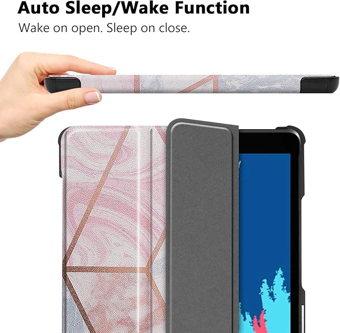 Case for Lenovo Tab M8 8.0'', Smart Case Trifold Stand Slim Lightweight Case Cover for LenovoTab M8 Gen 3 2022/Tab M8 HD LTE 2021/ Tab M8 HD/Smart Tab M8/Tab M8 FHD 2019 M8 8" Tablet Geometry