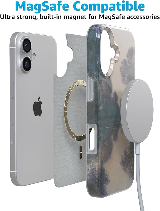 Casely iPhone 17 Case | Monet's Morning | The Met Museum | Compatible with MagSafe | Classic Ultra Slim Design