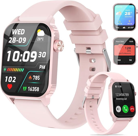Smart Watches for Women Men, 1.83" HD Smartwatch with 90 Sports Modes, Heart Rate/Sleep Monitor, IP67 Waterproof, Bluetooth Call & Music Control