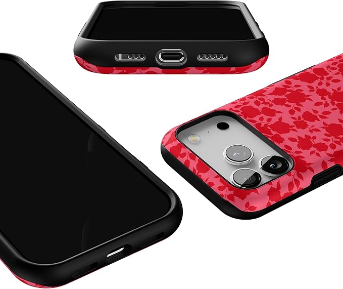 Casely iPhone 17 Pro Case | Rose Garden | Red Aesthetic | Bold Protective Design | Compatible with MagSafe