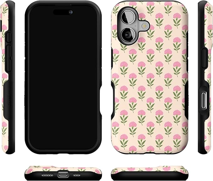 Casely iPhone 17 Case | Jenna's Flowers | Fun on Weekdays | Bold Protective Design | Compatible with MagSafe