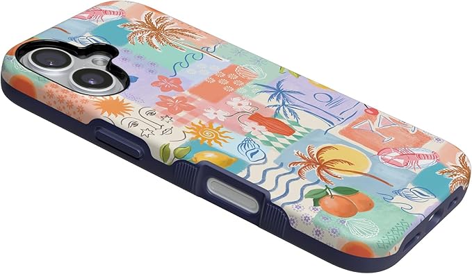 Casely iPhone 17 Case | Tropical Heat | Beachy Collage | Compatible with MagSafe | Bold Protective Design