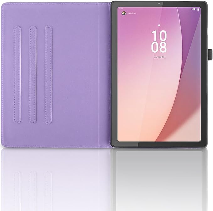 Rotating Case for Lenovo Tab M9 9.0 inch (TB-310FU) 2023 Released PU Leather Cover Lightweight Flip Stand Shell with Pen Holder for Lenovo Tab M9 9" 2023 Tablet-Purple