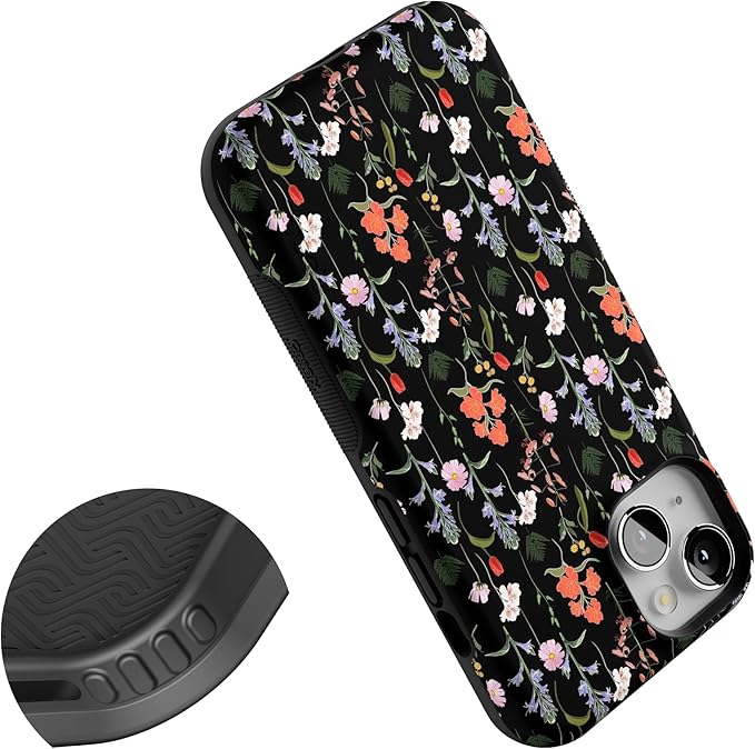 Casely iPhone 14 Case | Secret Garden | Mixed Floral | Compatible with MagSafe | Bold Protective Design