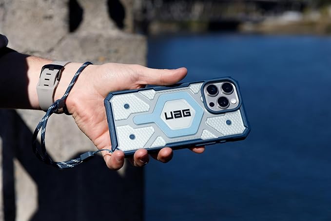 URBAN ARMOR GEAR UAG Designed for iPhone 16 Pro Max Case 6.9" Pathfinder Clear - Compatible with MagSafe Charging Rugged Shockproof Anti-Slip Military Grade Protective Cover, Ash