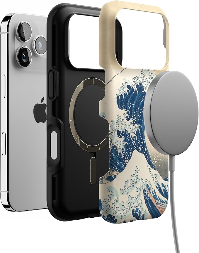 Casely iPhone 17 Pro Case | The Great Wave | The Met Museum | Bold Protective Design | Compatible with MagSafe
