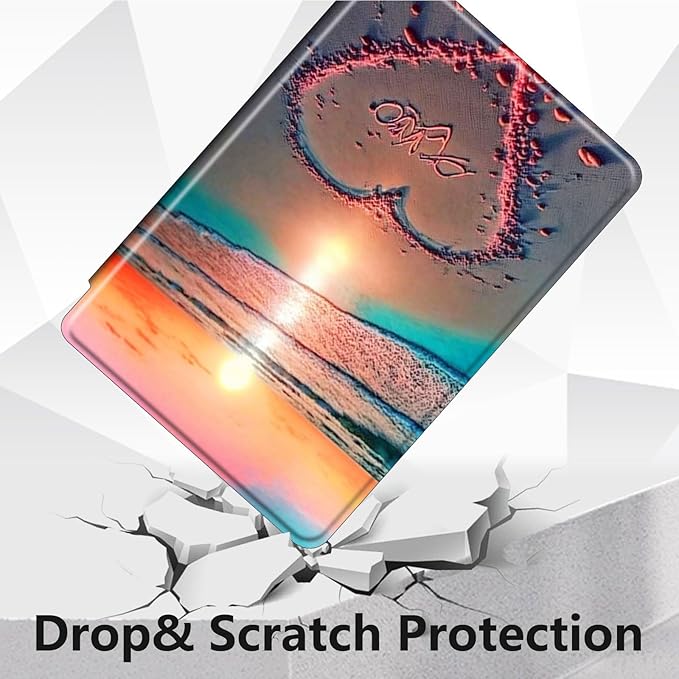 Case for Lenovo Tab P11 Plus Case 2021 (TB-J616F / J616X), 360 Degree Rotating Folding Stand,with Auto Sleep/Wake Case for Lenovo Tab P11 11” 2020 (TB-J606F TB-J606X),Gold Orange Sand Sunset