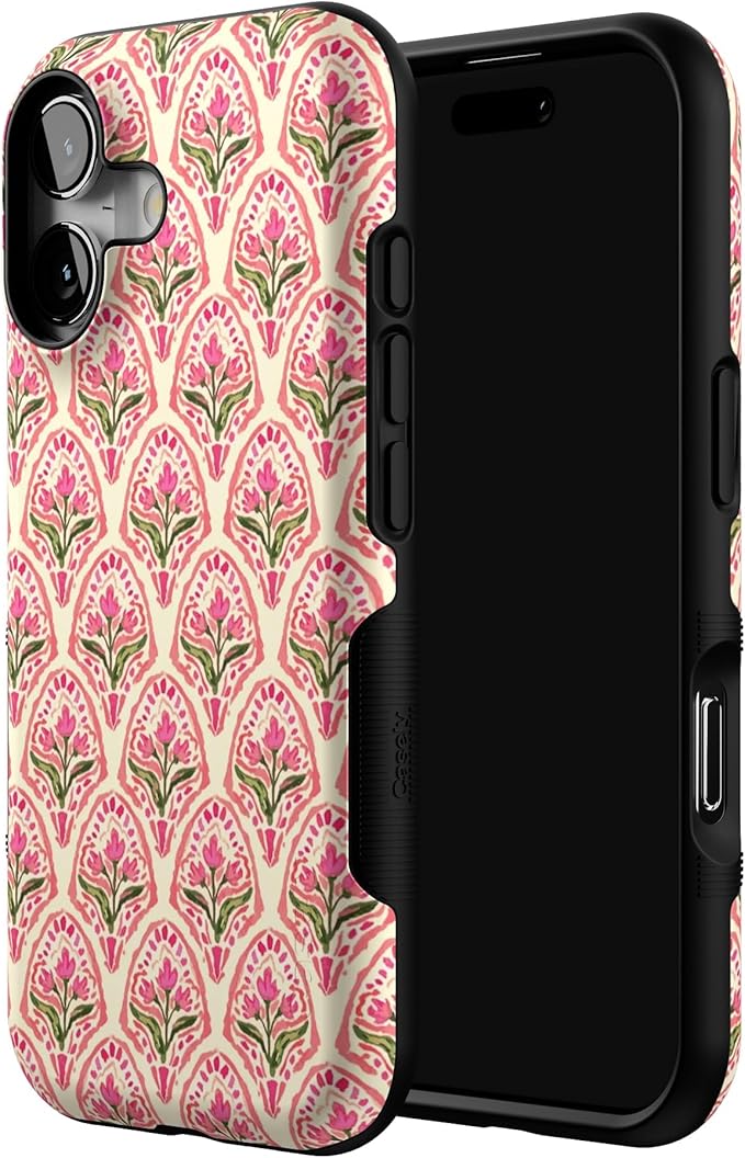 Casely iPhone 17 Case | Tulip Tapestry | Jenna Palek x Casely | Bold Protective Design | Compatible with MagSafe