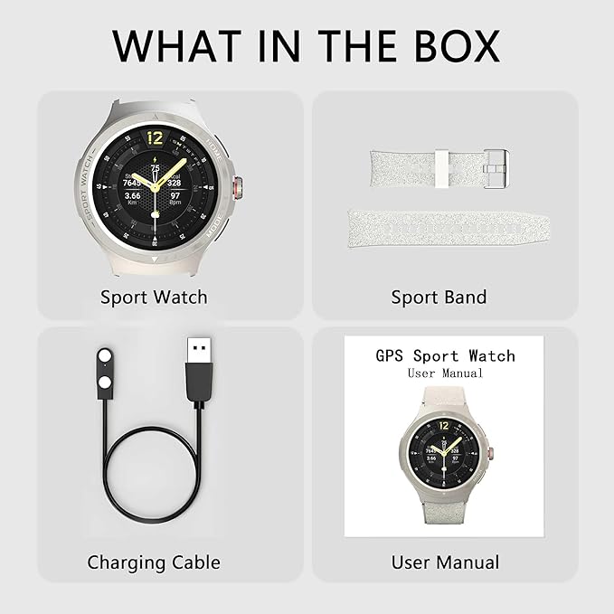 Military Smart Watch with Heart Rate Monitor/Compass/Flashlight/GPS, 1.43" Smartwatch with 170+ Sport Modes,5ATM Waterproof Fitness Watch for Men & Women, Compatible iOS Android (Silver)