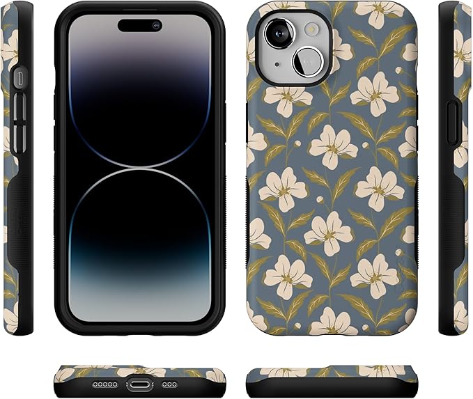 Casely iPhone 14 Case | Lei'd Back | The Boyfriend Collection | Bold Protective Design | Compatible with MagSafe