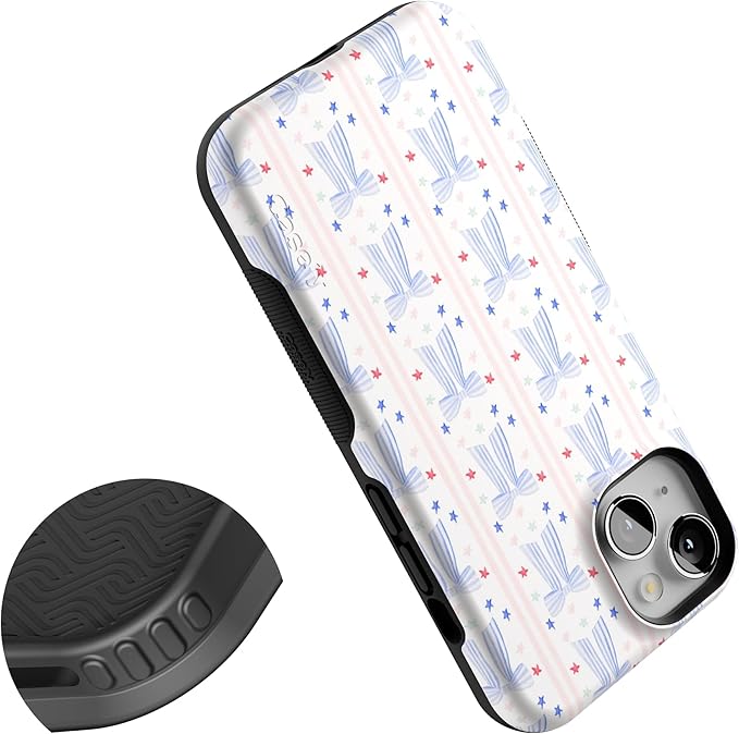 Casely iPhone 14 Case | Summer Bows | Coquette | Compatible with MagSafe | Bold Protective Design