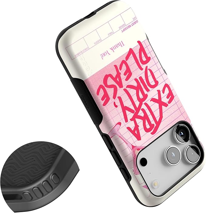 Casely iPhone 17 Pro Case | Extra Dirty Please | Fun on Weekdays | Bold Protective Design | Compatible with MagSafe