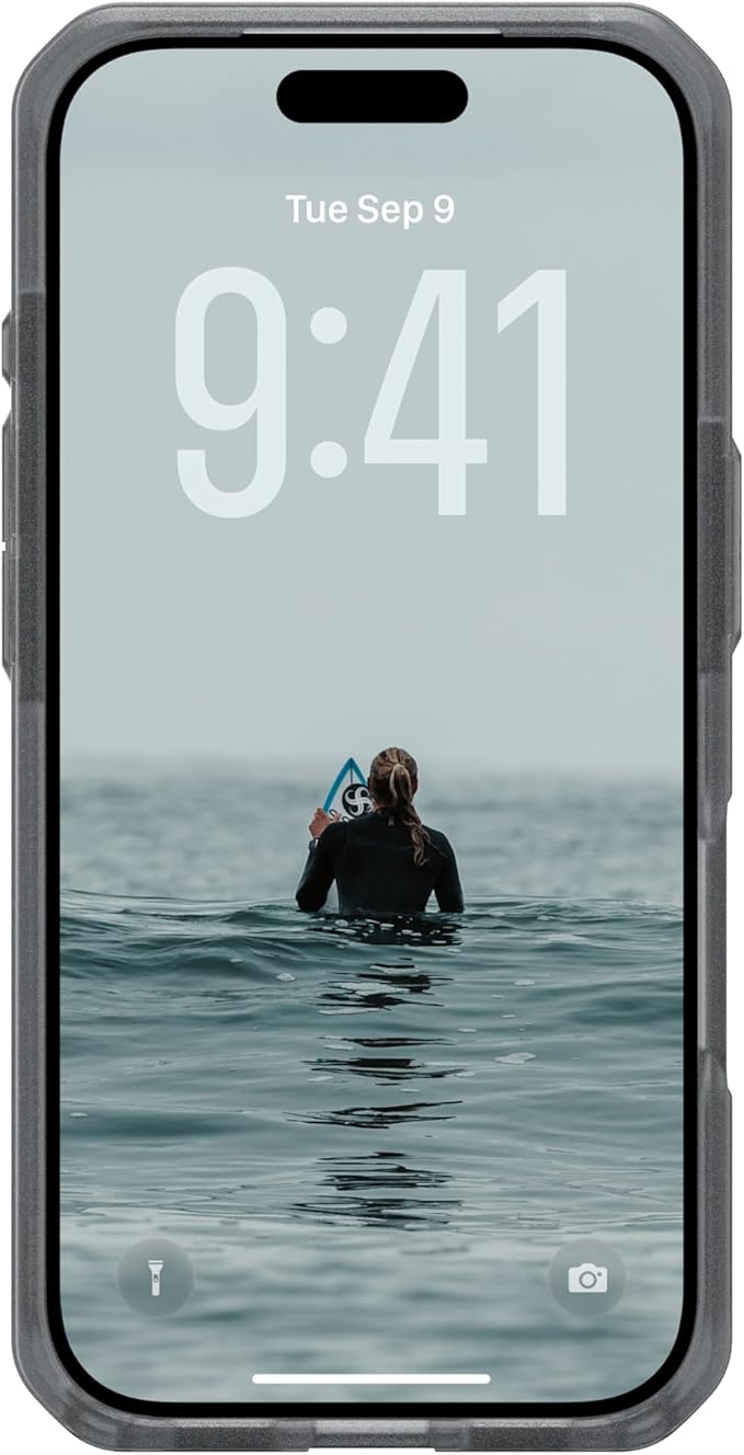 URBAN ARMOR GEAR UAG Designed for iPhone 17 Pro Case Dot - Compatible with MagSafe Translucent Military Grade Protective Cover, Ash