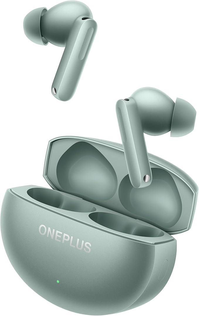 OnePlus Buds 4 Bluetooth Wireless Earbuds, Zen Green, E513A, in-Ear, True Wireless with Active Noise Cancellation