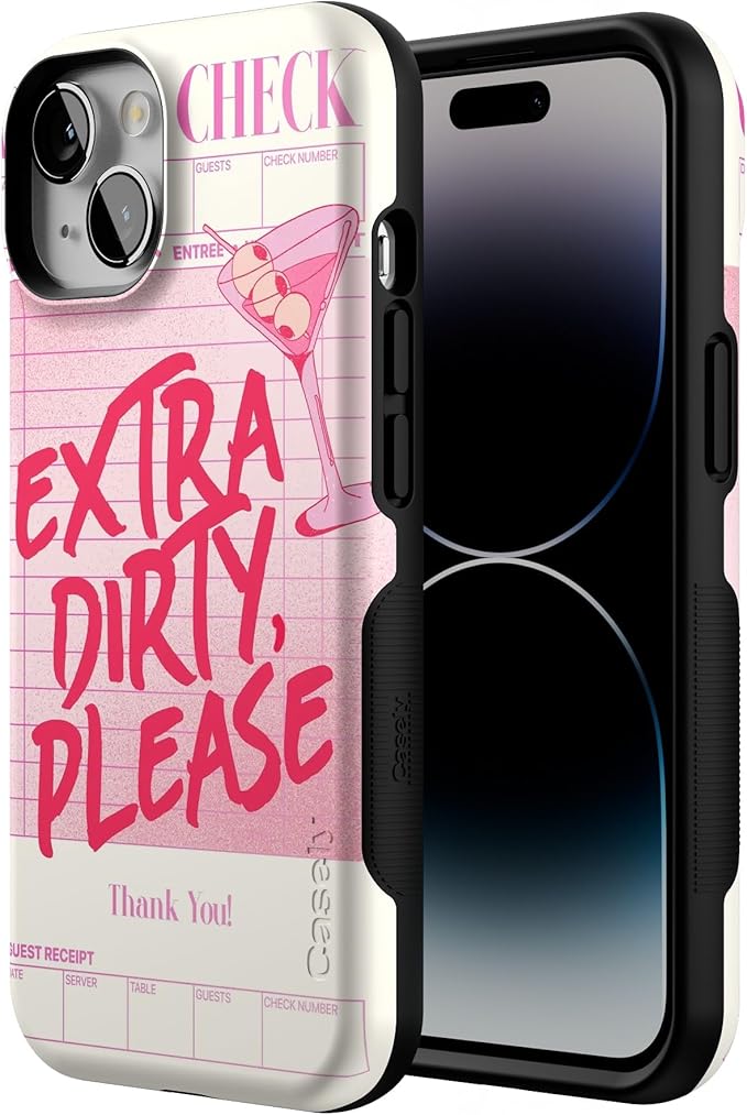 Casely iPhone 14 Case | Extra Dirty Please | Fun on Weekdays | Compatible with MagSafe | Bold Protective Design