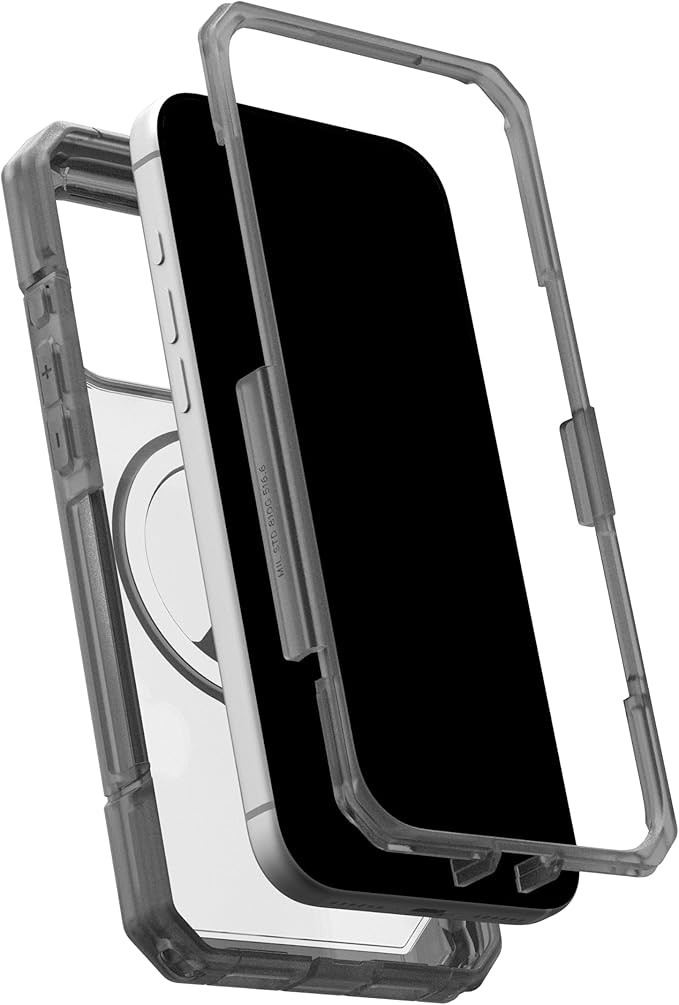 URBAN ARMOR GEAR UAG Designed for iPhone 17 Pro Max Case Trooper - Compatible with MagSafe Full Body with Port Protection Transparent Military Grade Full Body Protective Cover, Clear/Ash