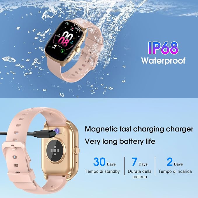 Smart Watch for Men Women, 1.95"HD Curved Screen Smartwatch (Dial/Answer Calls), Heart Rate Sleep Monitor Fitness Smartwatch, 112+Sports Modes Activity Trackers,IP68 Waterproof Watches for Android iOS