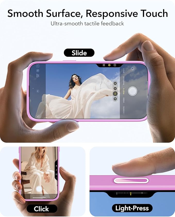 ESR for iPhone 16 Plus Case, Camera Control Button Compatible with MagSafe, Military-Grade Protective Case, Built-in Stash Stand Phone Case, Scratch-Resistant Back Cover, Classic Series, Frosted Pink