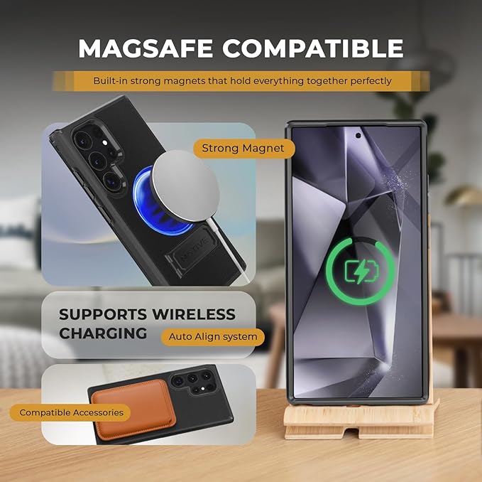 MOTIVE Compatible with Samsung Galaxy s24 Ultra Case with Belt Clip, [10FT Military Grade] with Screen Protector & Camera Lens Protector for s24 Ultra Holster Case 6.8” | Ranger V2 Black