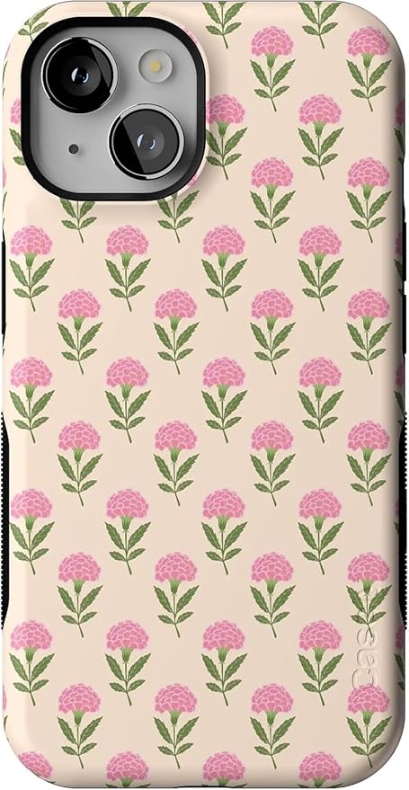 Casely iPhone 14 Case | Jenna's Flowers | Fun on Weekdays | Compatible with MagSafe | Bold Protective Design