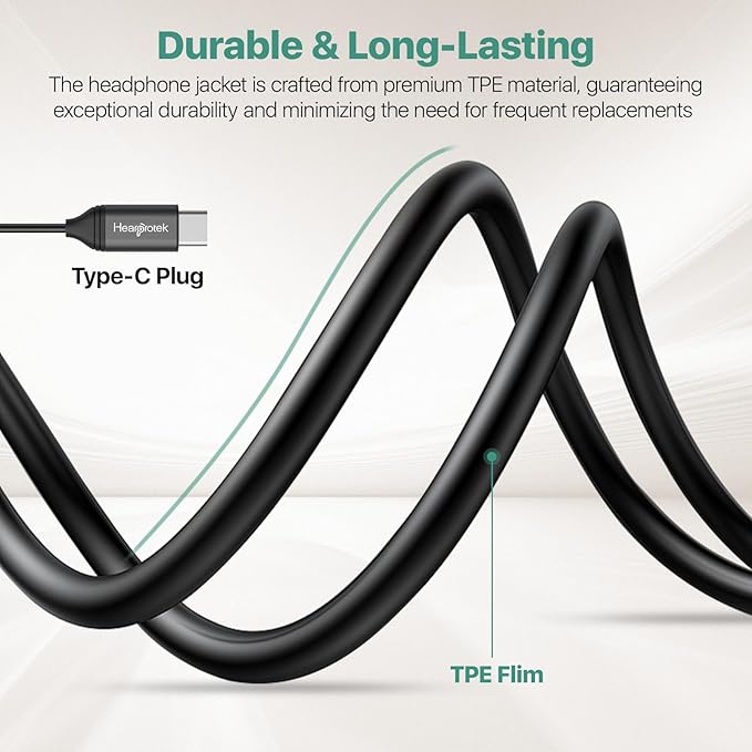 Hearprotek Sleep Earbuds, USB C Earphones Headphones with Microphone-Silicone Noise Isolation Type C Earbuds Sleep Buds for Android Phone, Ideal for Sleeping, snoring, Relaxation, Air Travel (Black)