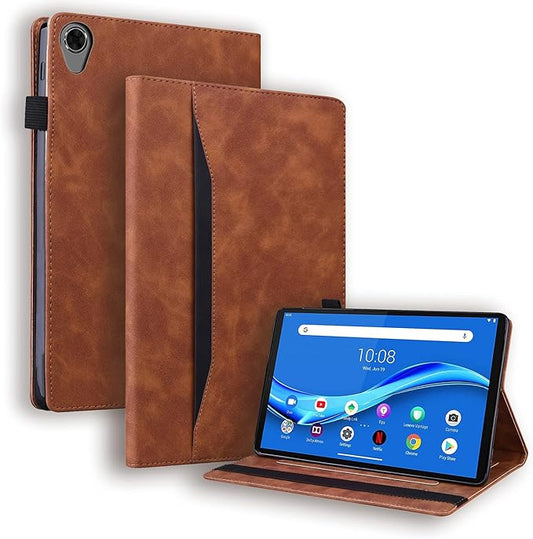 Lenovo Tab M8 / Tab M8 HD LTE/Smart Tab M8 / Tab M8 FHD Case 8.0 Inch Folio Stand Shell Cover Leather Card Holder Lenovo M8 TB-8505F TB-8505X TB-8505FS TB-8705F TB-8705N,Brown