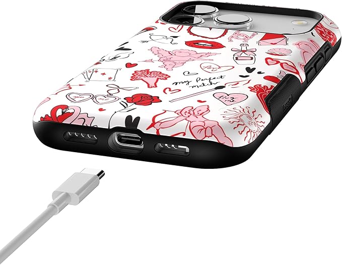 Casely iPhone 17 Pro Case | Cupid's Touch | Collage | Bold Protective Design | Compatible with MagSafe