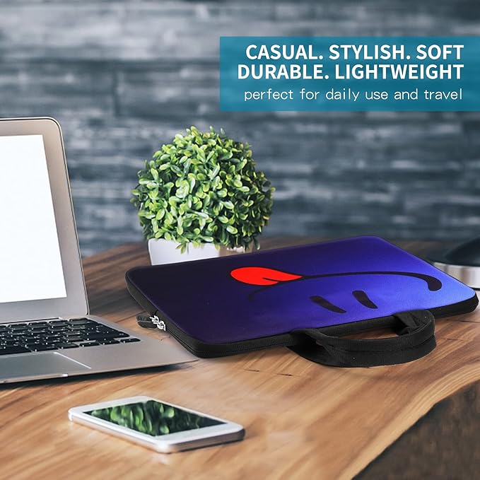 icolor 11 11.6 12 12.1 12.5 inch Laptop Carrying Bag Chromebook Case Notebook Ultrabook Bag Tablet Cover Neoprene Sleeve for Apple Macbook Air Google Acer HP DELL Asus Blue Tongue